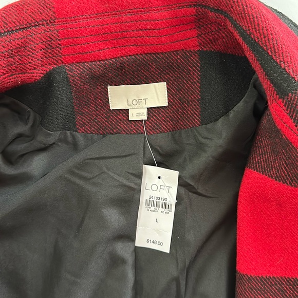 LOFT Buffalo Plaid Moto Jacket - Picture 7 of 10